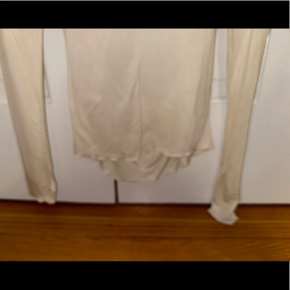 Free People Intimately Cream Ruffle Shirt - Picture 6 of 9
